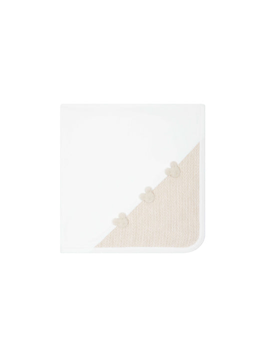 Deolinda Ivory-Beige Velour Blanket – AW25/26 Collection