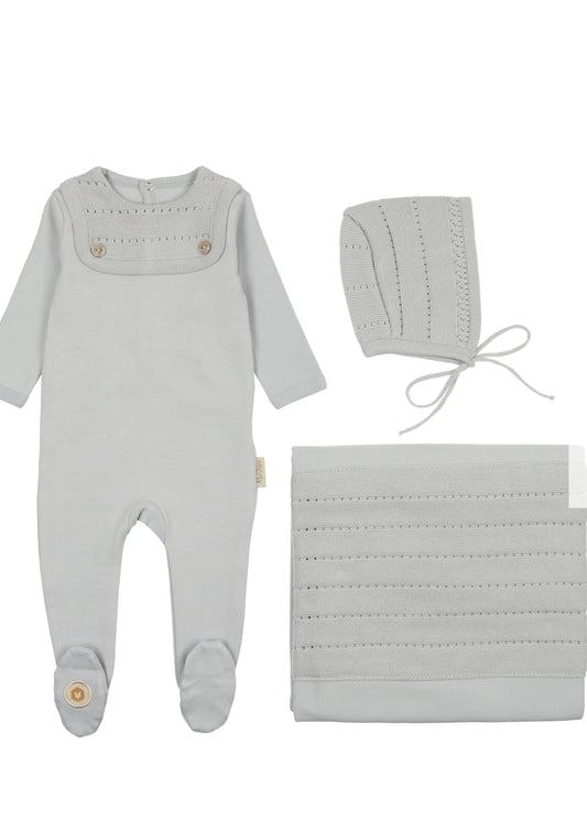 KNITTED NOBILITY BOYS LAYETTE SET-BLUE DAWN