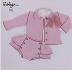 Rahigo Pink Knit Baby Set