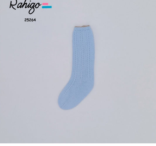 Rahigo Blue Knit Socks – Style 25264