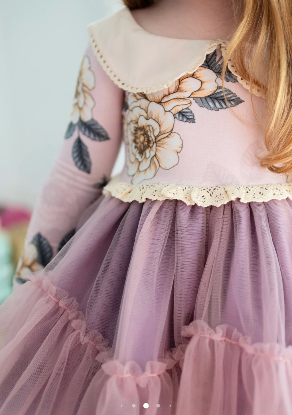 BeGirl Purple Floral Tulle Dress –Remi