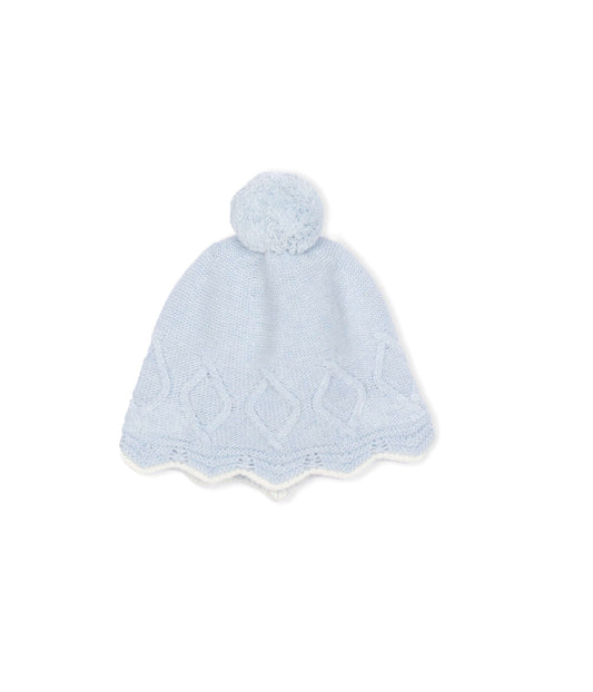 Doctor Kid Knit Hat with Pompom – Blue Dream