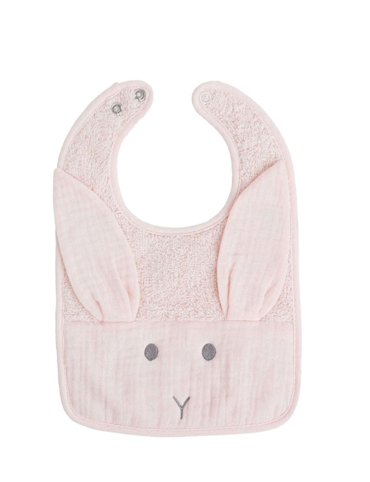 Baby G.I. Bunny Ear Bib – peachy Pink