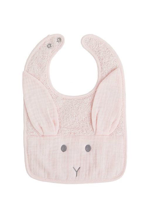 Baby G.I. Bunny Ear Bib – peachy Pink