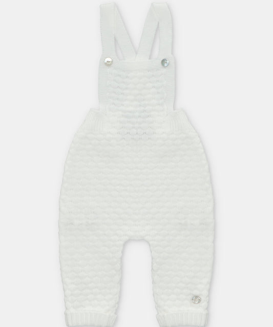 Snow Puff Knit overalls