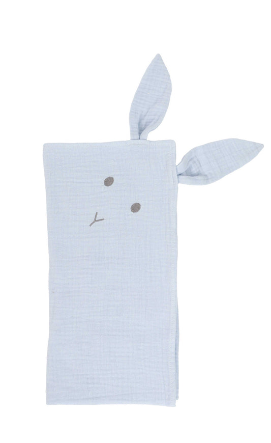 Soft & Playful  Baby G.I. Bunny Burp Cloth for Gentle Comfort-Powder Blue