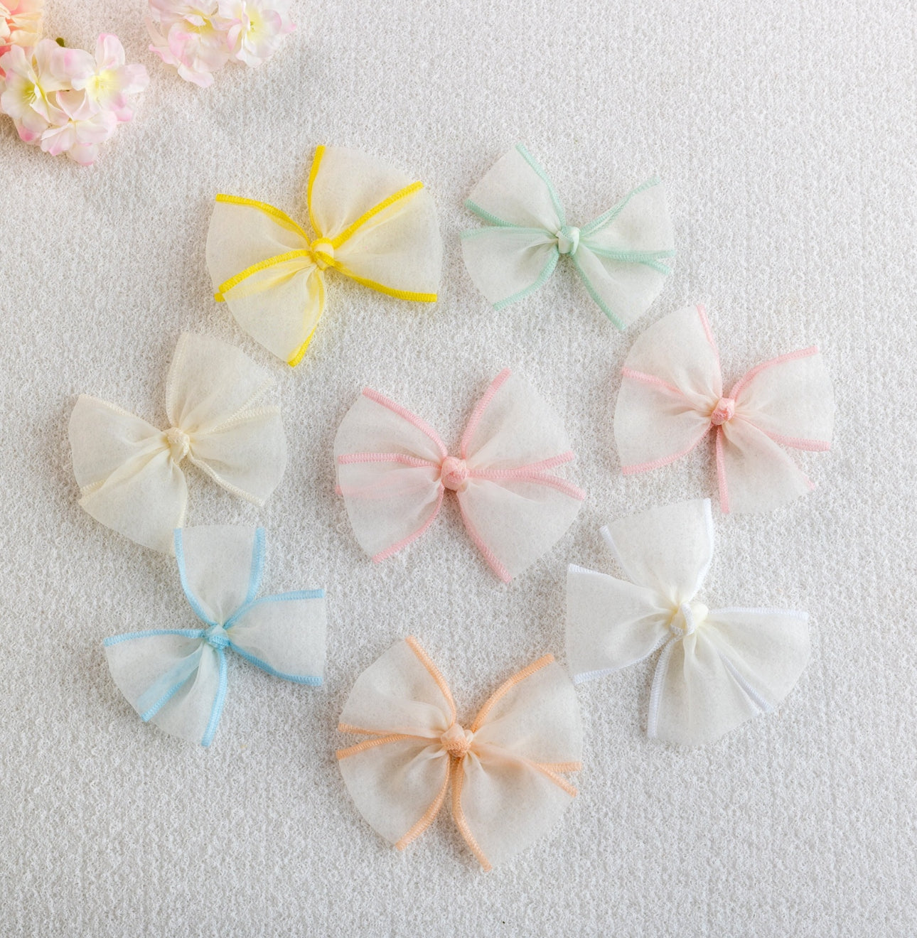 Meia Pata Sheer  Hair Bows