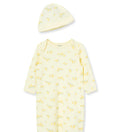 Little Me Yellow Ducky Gown & Cap Set