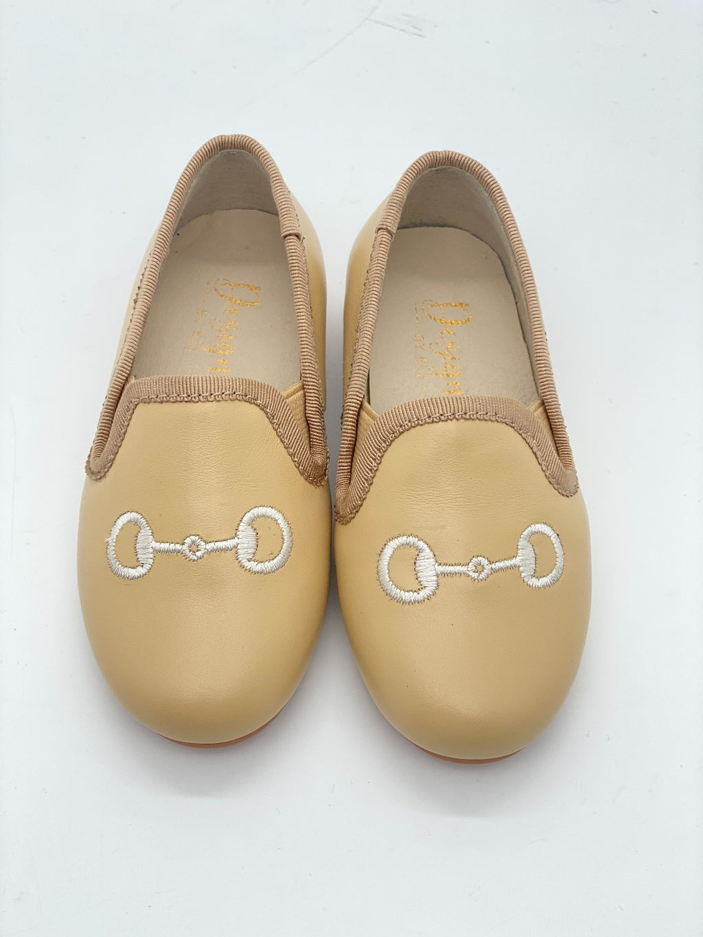Italian Leather Smoking Loafer-Camel