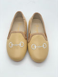 Italian Leather Smoking Loafer-Camel