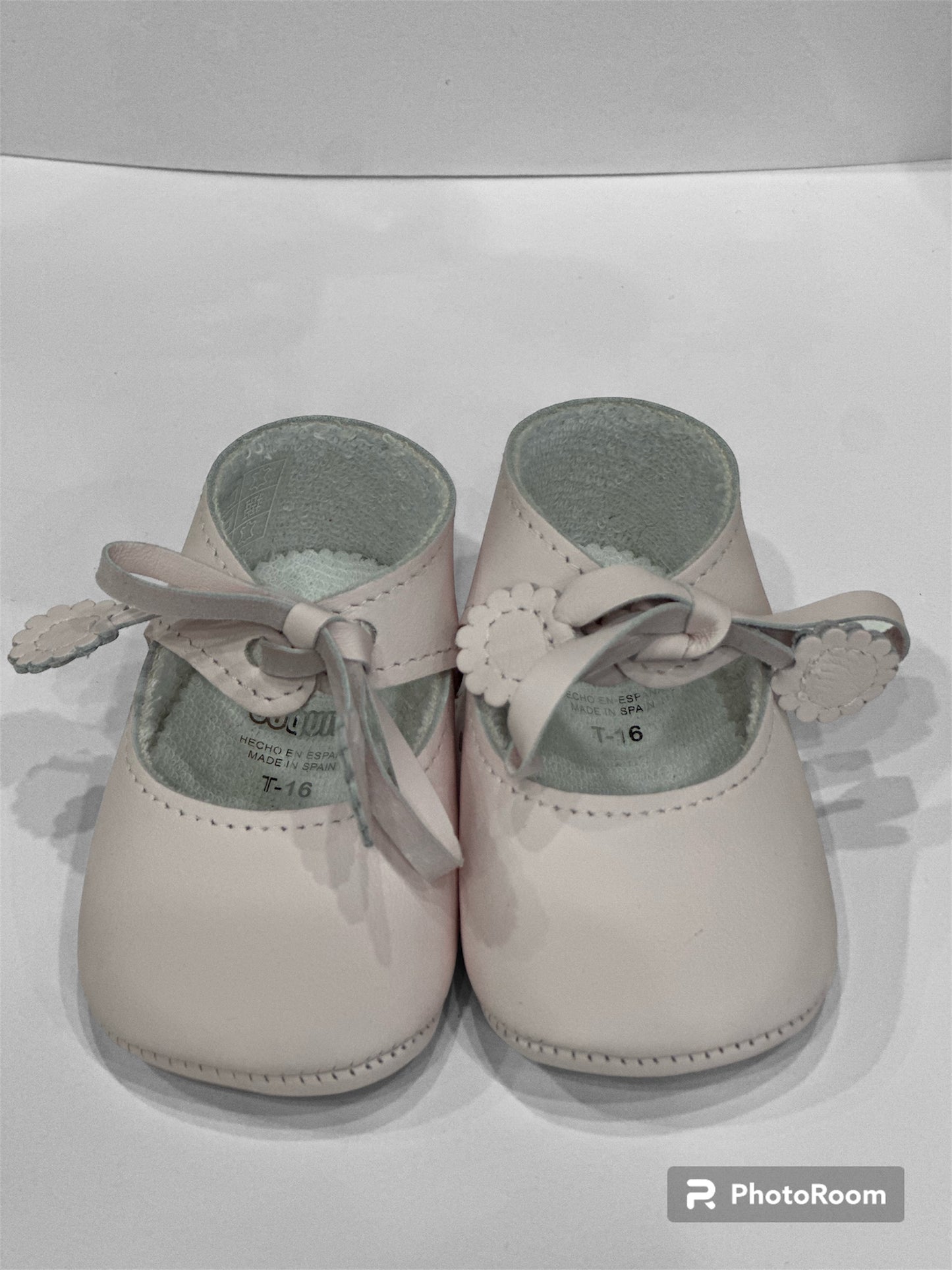 Turned Skin Baby Shoe - Nacreous Nappa Leather-Soft Pink