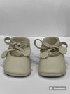 Turned Skin Baby Shoe - Nacreous Nappa Leather-Beige