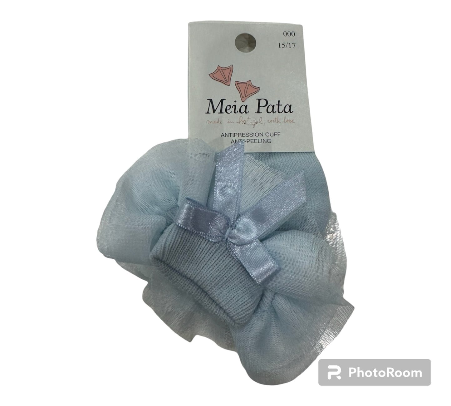 MEIA PATA GIRLS ANKLE SOCKS - BALLERINA TULLE WITH Bow