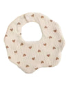 Hearts  muslin feeding Bib