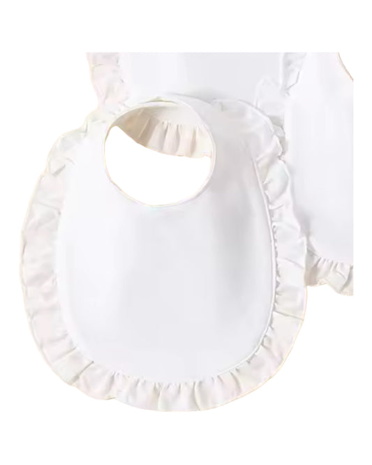 Baby Girls Ruffled Cotton Baby bib