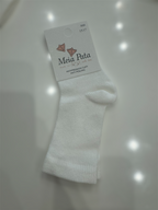 Meia Pata  Cotton Knee Sock -Ivory