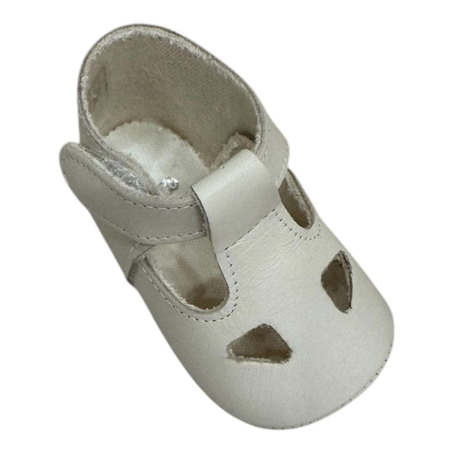 Peek A Boo Pram Shoe-Ivory