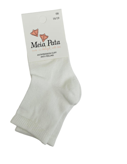 Meia Pata  Cotton Knee Sock -Ivory