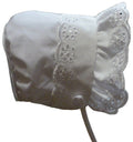 Baby Girl  Eyelet Bonnet-White