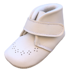 Ivory Leather Pram Bootie