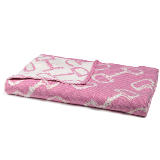Pink Reversible Horse Bits Blanket