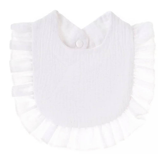 Muslin Ruffled  Bib