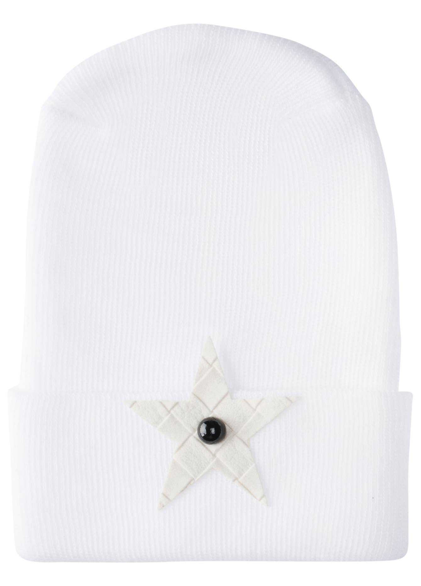 Hospital Hat With Cream Star In Center Of Hat