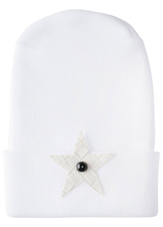 Hospital Hat With Cream Star In Center Of Hat