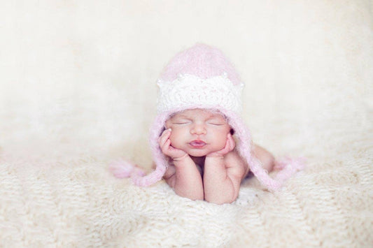 Soft Pink Princess Crocheted Handmade Heirloom Baby Gift Hat
