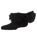 BLACK  JUMBO FRILLY TUTU ANKLET SOCKS