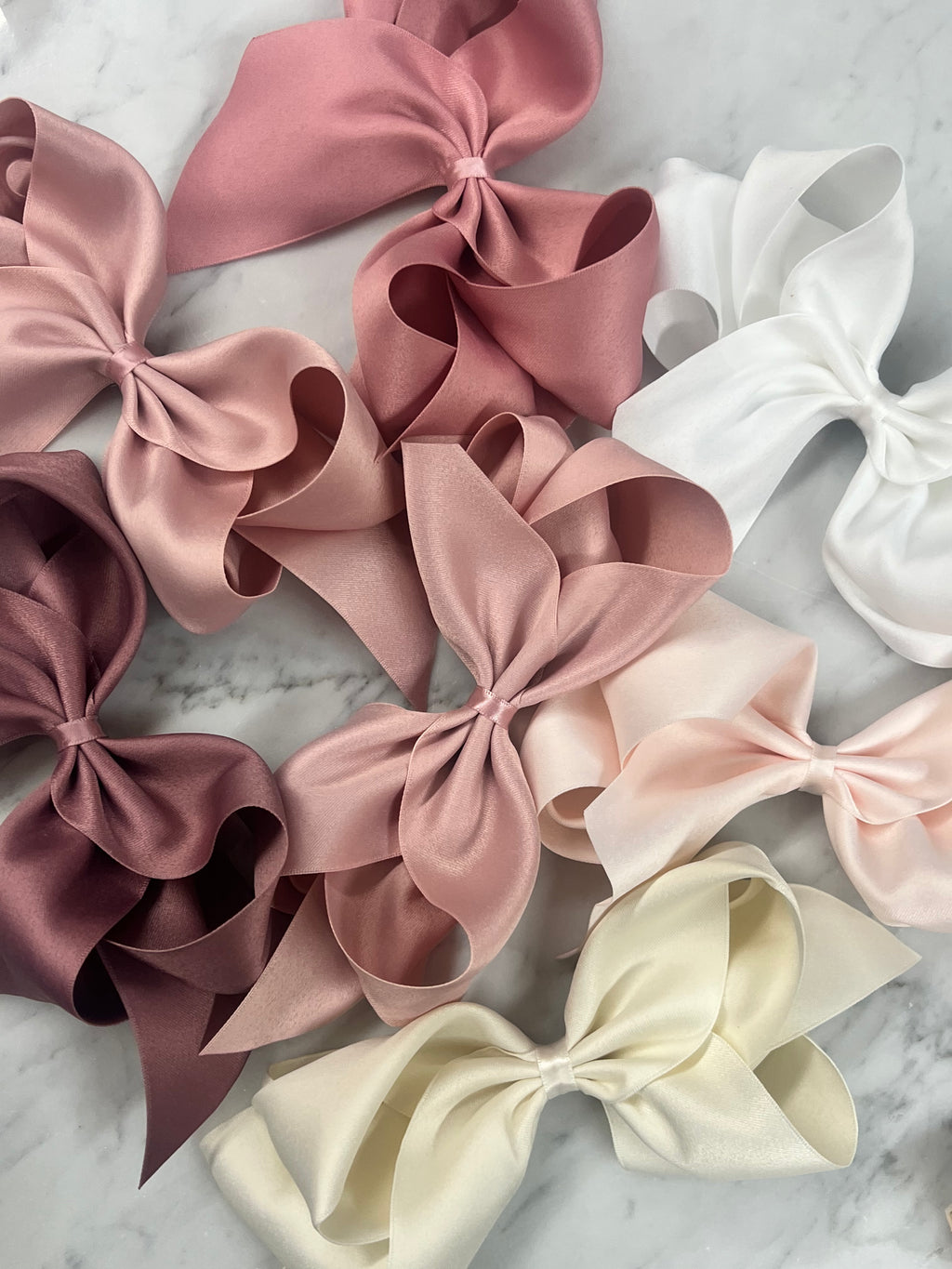 Blush Bomb Satin Bows