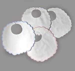 Scalloped Baby Bibs