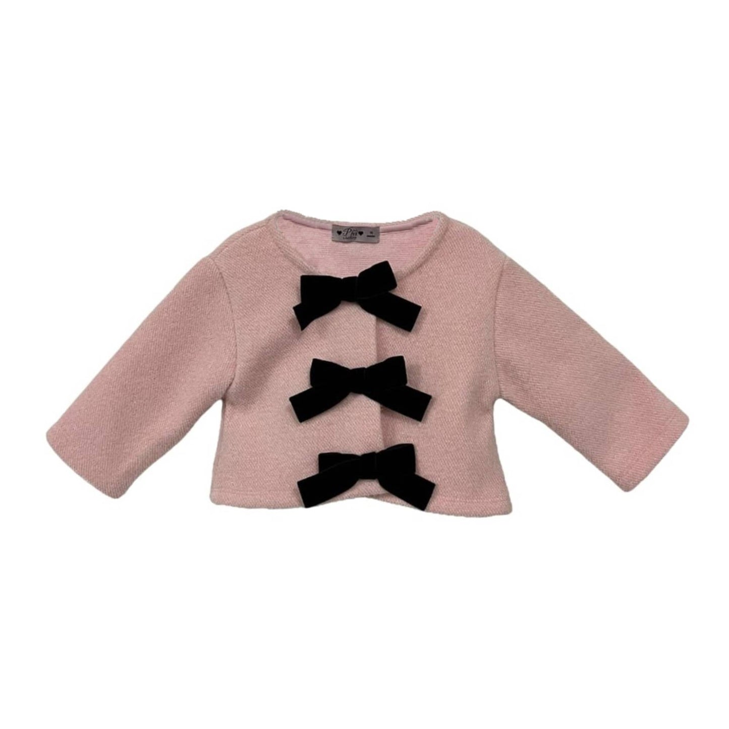 Pink jersey cardigan