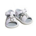 Bebé T-Bar White Sandal