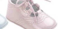 Ballerina, pink baby girls laced pram shoe