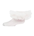 WHITE JUMBO FRILLY TUTU ANKLET SOCKS