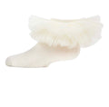 IVORY JUMBO FRILLY TUTU ANKLET SOCKS